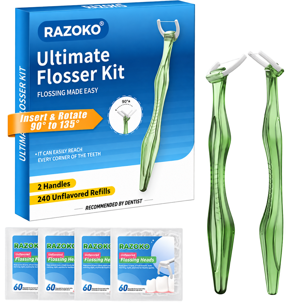RAZOKO refillable flosser